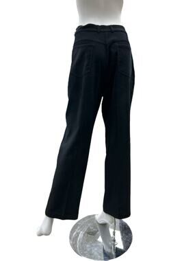 St. John Sport By Marie Gray Pants Women’s Size 14 Gold Hardware Black